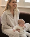 Ripe Maternity Comfortable Terry Nursing Sweatshirt For Moms In Neutral