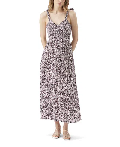 Ripe Maternity Dana Shirred Dress In Multi