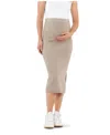 Ripe Maternity Dani Knit Midi Skirt In Latte