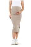Ripe Maternity Dani Knit Midi Skirt In Brown