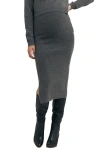 Ripe Maternity Dani Knit Skirt In Gray