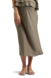Ripe Maternity Debbie Linen Blend Skirt In Olive
