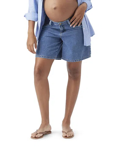 Ripe Maternity Dion Denim Short In Blue