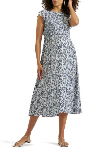 Ripe Maternity Edie Nursing Dress In Purple