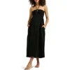 Ripe Maternity Evie Crochet Dress In Black