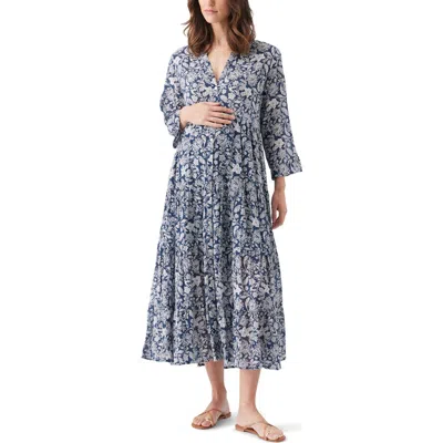 Ripe Maternity Ezra Tiered Dress In Multi