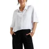 Ripe Maternity Farrah Crop Shirt In Gray