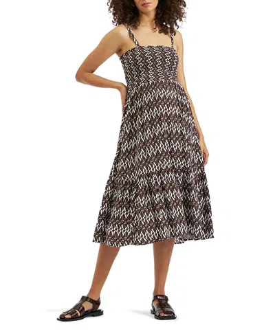 Ripe Maternity Grace Shirred Dress In Brown