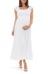 RIPE MATERNITY HAIL SPOT CONVERTIBLE MAXI MATERNITY DRESS