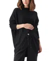 Ripe Maternity Hallie Cross Over Knit Sweater In Black