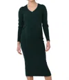 RIPE MATERNITY HEIDI NURSING KNIT DRESS IN FOREST