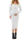 Ripe Maternity Heidi Nursing Knit Dress In Multi