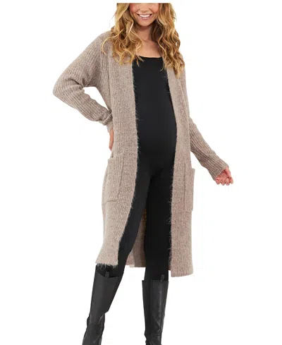 RIPE MATERNITY HELEN KNIT LONGLINE CARDIGAN