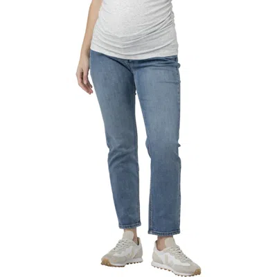 Ripe Maternity Hunter Over Bump Crop Jean In Blue