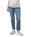 RIPE MATERNITY HUNTER OVER BUMP CROP JEAN IN VINTAGE WASH