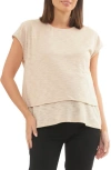 Ripe Maternity Jazmin Layered Nursing Tee Natural In Natural
