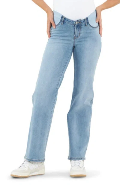 Ripe Maternity Kyle Wide Leg Jean In Blue