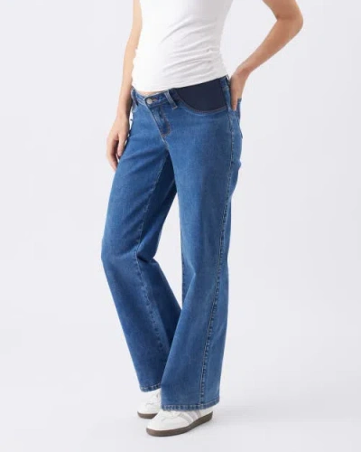 Ripe Maternity Kyle Wide Leg Jean In Blue