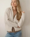 Ripe Maternity Layla Zip Through Knit In Gray