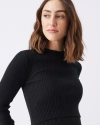 Ripe Maternity Lift Up Nursing Knit Sweater In Black