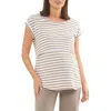 Ripe Maternity Lionel Nursing Tee In Neutral