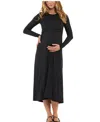 RIPE MATERNITY LUXE KNIT A-LINE NURSING DRESS