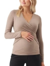 Ripe Maternity Luxe Knit Embrace Nursing Top In Neutral