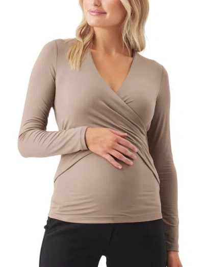 RIPE MATERNITY RIPE MATERNITY LUXE KNIT EMBRACE NURSING TOP