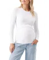 Ripe Maternity Luxe Knit Nursing Top In White