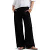 Ripe Maternity Marlow Smocked Drawstring Wide Leg Pants In Black