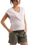 Ripe Maternity Marly Zip Nursing Tee In Pink