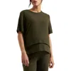 Ripe Maternity Mike Rib Nursing Top In Green
