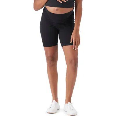Ripe Maternity Organic Cotton Bike Short In Black
