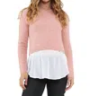 Ripe Maternity Patty Detachable Nursing Knit Top In Dusty Pink In Pink