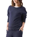 Ripe Maternity Relax Nursing Sweat Sweater In Blue