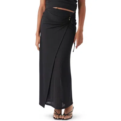 Ripe Maternity Rhi Mock Wrap Skirt In Black