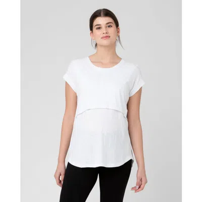 Ripe Maternity Richie Nursing Tee In White