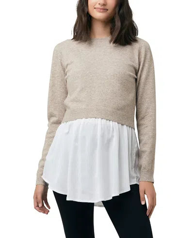 RIPE MATERNITY SANDY DETACHABLE NURSING KNIT SWEATER