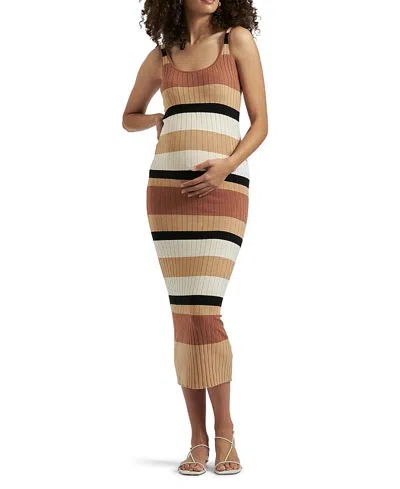 RIPE MATERNITY SARAH STRIPE DRESS