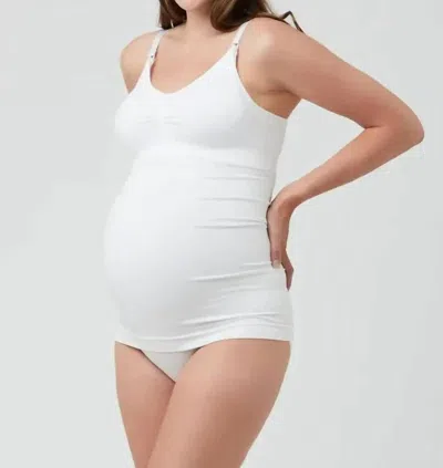 Ripe Maternity Seamless Nursing Tank In White