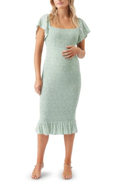 RIPE MATERNITY RIPE MATERNITY SELMA SHIRRED DRESS
