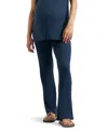 Ripe Maternity Sienna Rib Flare Maternity Pants In Blue