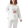 Ripe Maternity Super Soft Nursing Top In White
