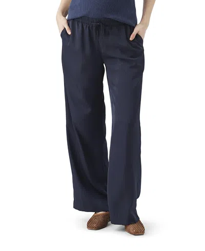 Ripe Maternity Tamara Satin Pull-on Pant In Blue