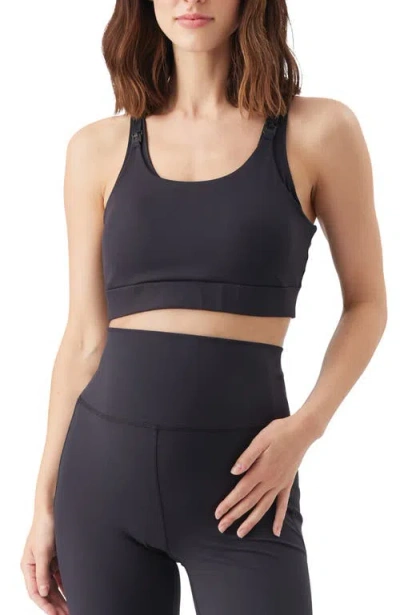 Ripe Maternity Tempo Nursing Crop Top In Black