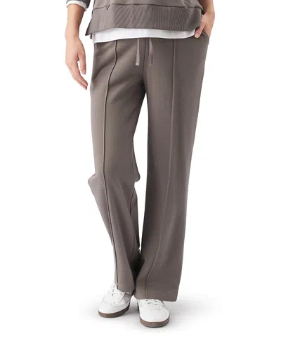 Ripe Maternity Terry Wide Leg Jogger In Brown