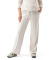 Ripe Maternity Terry Wide Leg Jogger In Neutral
