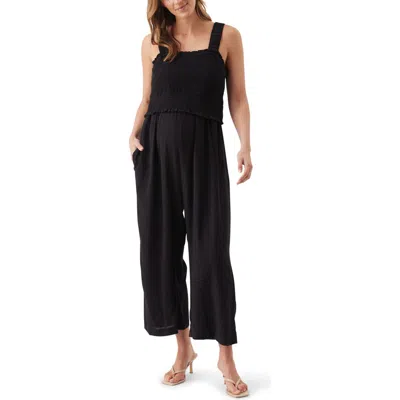Ripe Maternity Tilda Nursing Jumpsuit In Black