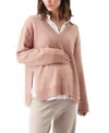 Ripe Maternity Vera Nursing Knit Sweater In Pink