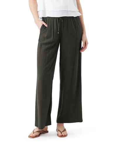 Ripe Maternity Wide Leg Tencel Pant In Green
